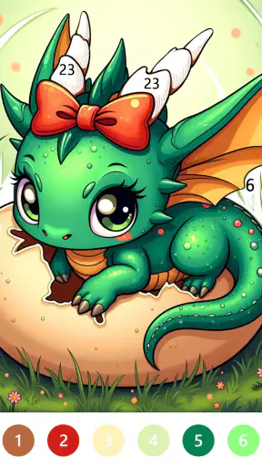 Fairytale Color by number game