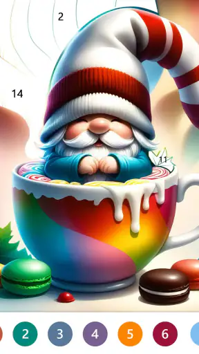 Fairytale Color by number game