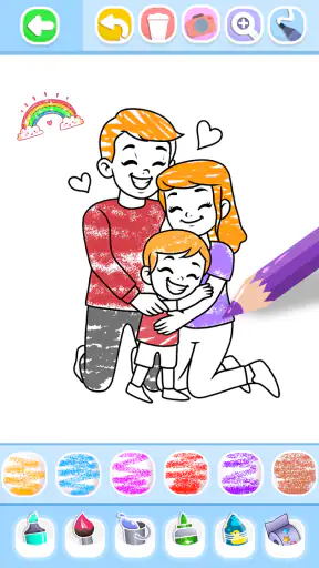 Family Love Coloring Book