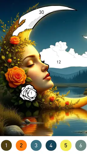 Fantasy Color By Number Game