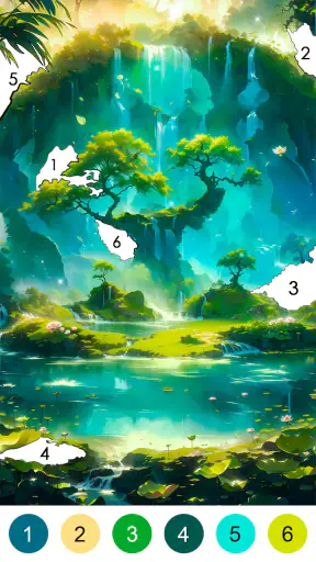 Fantasy Color-Paint By Number