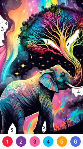 Fantasy Color-Paint By Number