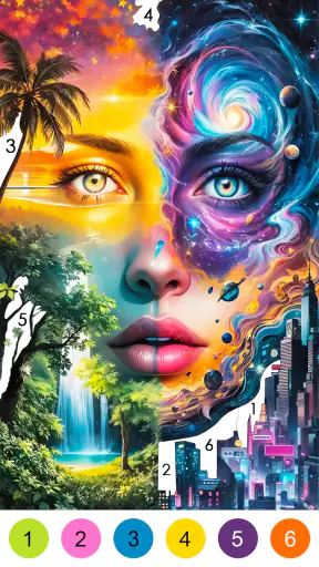 Fantasy Color-Paint By Number