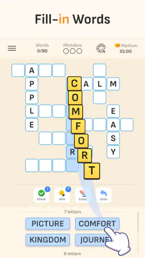 Fill-in Word: Crossword Puzzle