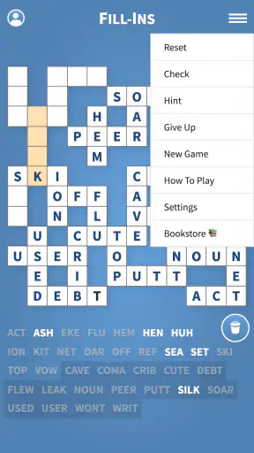 Fill-Ins · Word Fit Puzzles