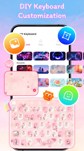 Font Keyboard Themes, Emoji