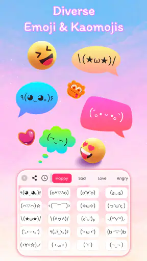 Font Keyboard Themes, Emoji