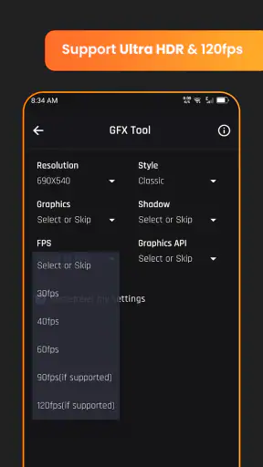 Game booster GFX Fire Fix