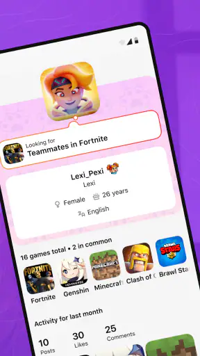 Gameram: Find gaming teammates