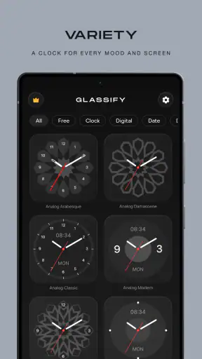 Glassify - Widgets & Themes