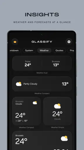 Glassify - Widgets & Themes