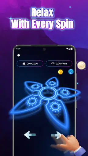 Glow Spinner: Finger Draw Art