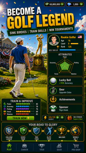 Golf Rising Star : Career Sim