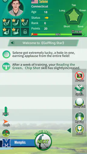 Golf Rising Star : Career Sim