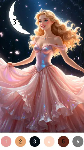 Gown Color by Number Book