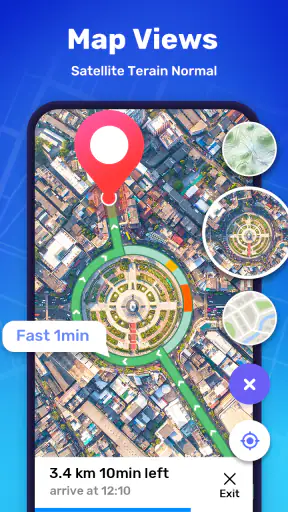 GPS Navigation Route Finder