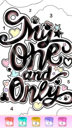 Graffiti Quote Color by number