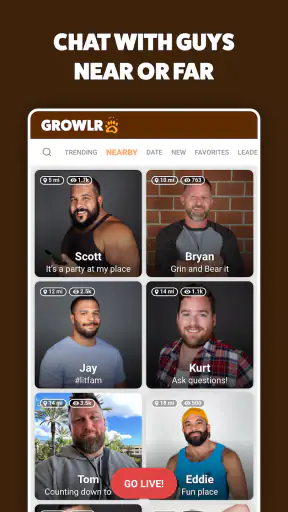 GROWLR: Gay Bears Near You