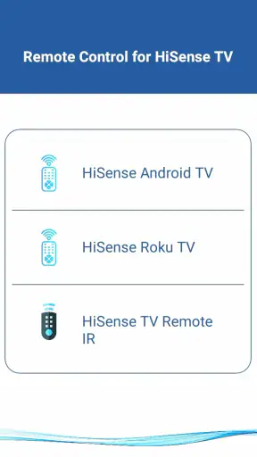 HiSense Smart TV Remote