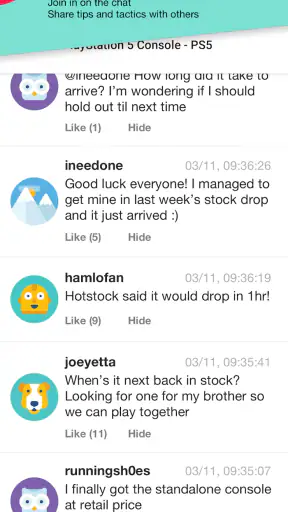 HotStock - in-stock alerts