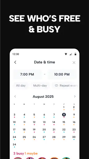 Howbout: shared calendar