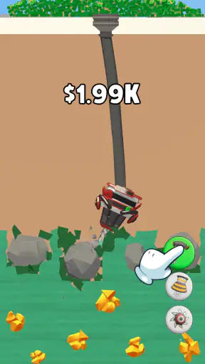 Drill & Collect: idle mine dig