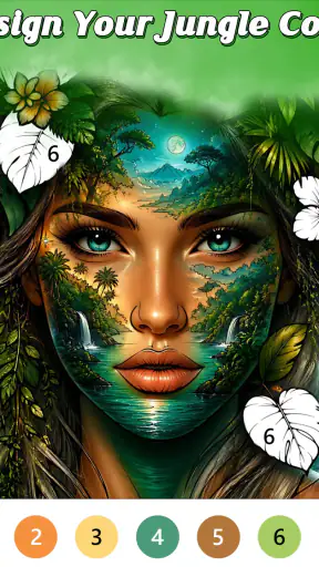 Jungle Color By Number Games