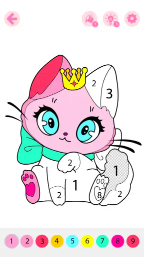 Kids Coloring Book by Numbers