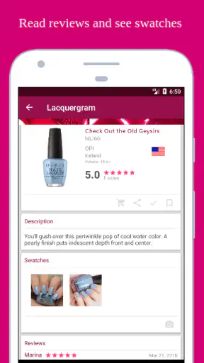 Lacquergram: for Nail Polish L