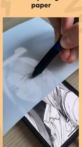 Lightbox draw - tracing paper