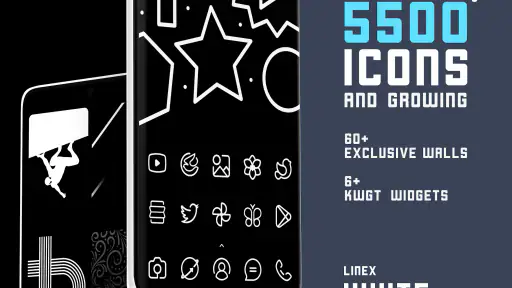 LineX White Icon Pack
