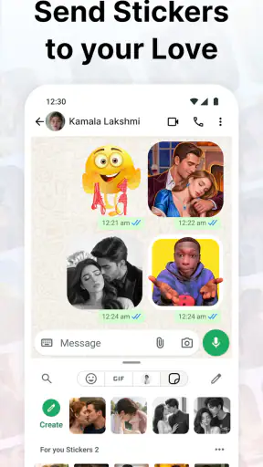 Love Romantic Kiss WAStickers