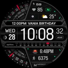 MD307 Digital watch face