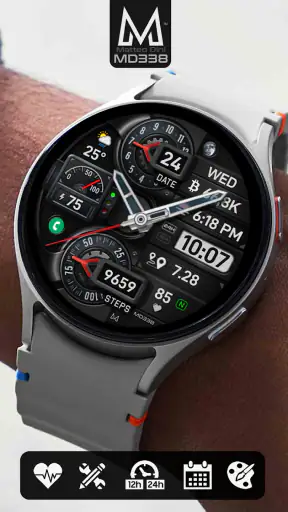MD338 Hybrid watch face