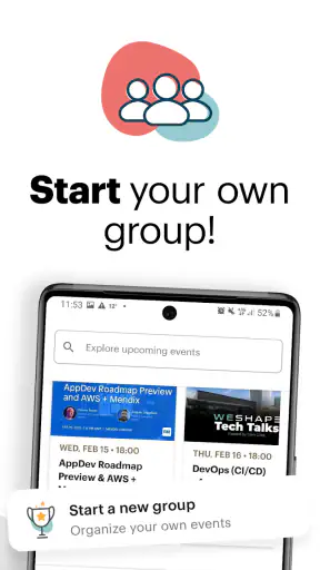Meetup: Social Events & Groups