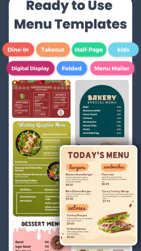 Menu Maker, Price List Maker