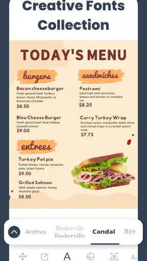 Menu Maker, Price List Maker