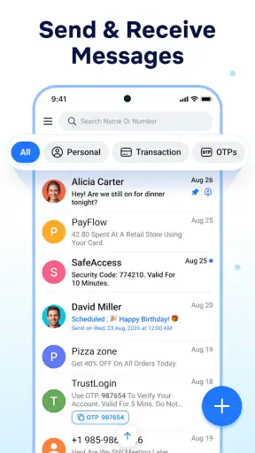 Messages: Text SMS Home