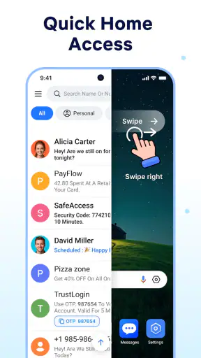 Messages: Text SMS Home
