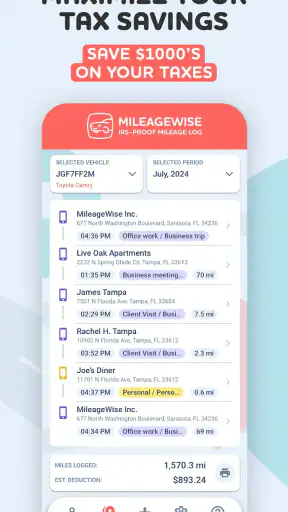 Mileage Tracker by MileageWise