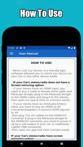 Mirror Link Car app