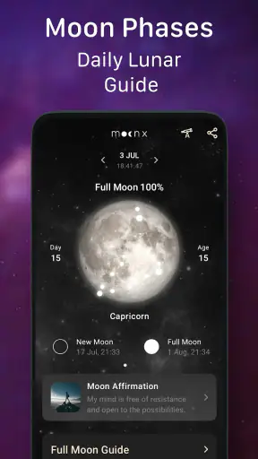 Moon Phase Calendar - MoonX