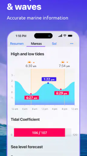 Nautide: Tides, Wind, Waves +