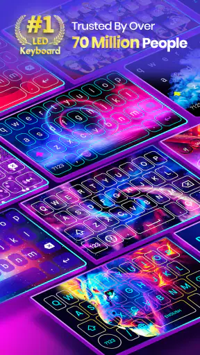 Neon LED Keyboard: RGB & Emoji