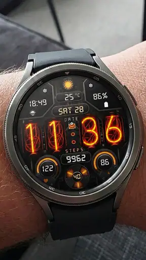 Nixie Digital - Wear OS Face