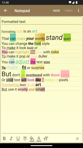 Notepad - simple notes