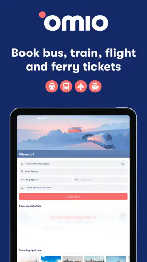 Omio: Book Train, Bus, Flights