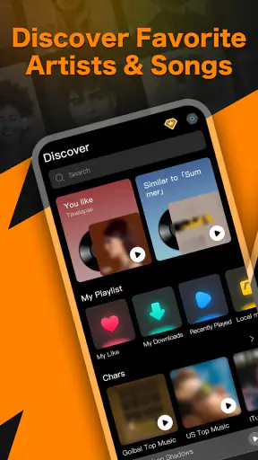 Online Offline Music Player