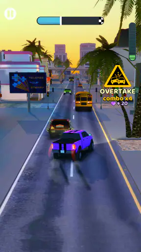 Overtake Rush 3D: Car Game