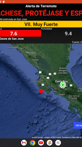OVSICORI-UNA Alerta Terremotos